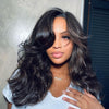 Put on & Go Layered Wavy With Side Bangs 5x5 Lace Closure Wig
