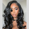 Put on & Go Layered Wavy With Side Bangs 5x5 Lace Closure Wig