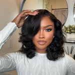 Designer Layered Bob Short Wavy Lace Wig