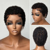 Full Lace Minimal Curly Afro Pixie Cut Wig With Drawstring