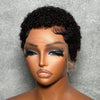 Full Lace Minimal Curly Afro Pixie Cut Wig With Drawstring