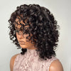 Glueless Short Bob Bouncy Loose Curly Blonde Highlight Lace Front Wig
