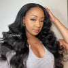 Kinky Straight Hd Lace Frontal With 4C Kinky Edges Wig