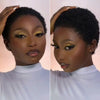 Natural Black Afro Low-cut Full Lace Wig