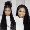 Full Lace Knotless Micro Sisterlocs Braids Bohemian Invisi Drawstring Wig