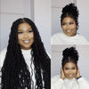 Full Lace Knotless Micro Sisterlocs Braids Bohemian Invisi Drawstring Wig