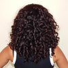 Brown Highlight Layered Wave Wig Shoulder Length Soft Natural Look
