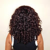 Brown Highlight Layered Wave Wig Shoulder Length Soft Natural Look