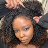Trendy Curly Brown Highlight 13×4 Lace Frontal With 3C Hybrid Hairline Wig