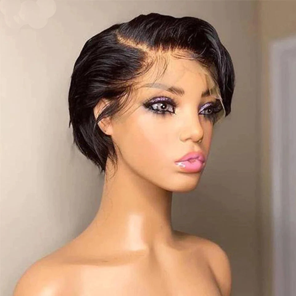 Pre Plucked Hairline Pixie Cut Wig 100% Human Hair