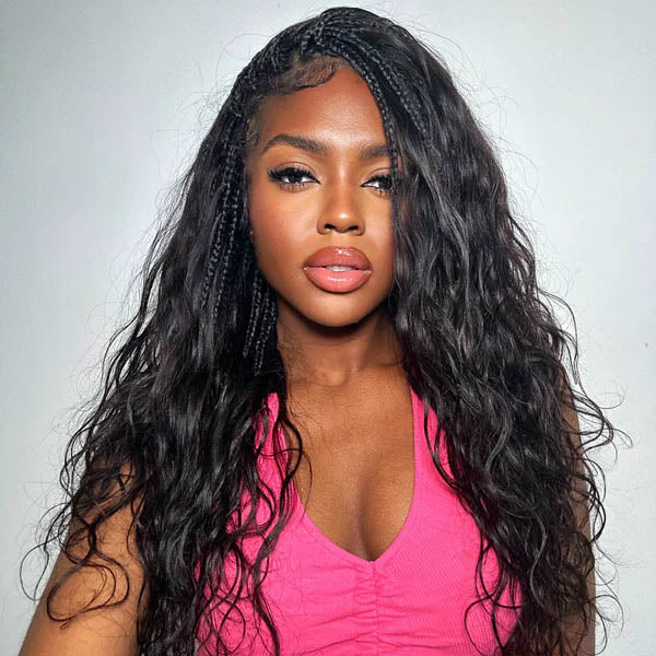 Full Lace Knotless Bora Bora Braided Wig With Baby Hair