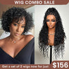 Wig Combo 14-Pixie Curly Wig+ Full Lace Box Braids Wig 4 Colors