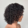 250% Density Short Curly Bob Human Hair Lace Frontal Wig