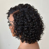 250% Density Short Curly Bob Human Hair Lace Frontal Wig