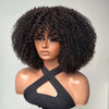 Afro Kinky Curly Glueless Wig With Bangs