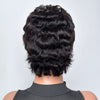 Beginner Friendly Natural Black 90s Bixie Short Hair Wavy Wig