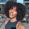 Afro Kinky Curly Glueless Wig With Bangs