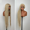 #613 Blonde Full Lace Knotless Box Braided with Baby Hair Bohemian Invisi Drawstring Wig