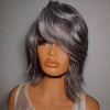 Short Layered Cut Hair With Fringe Bang 13x4 Lace Wig