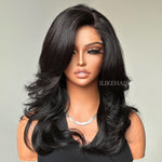 Elegant Chic Side Part Layered Cut Wavy Glueless Lace Wig