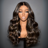Balayage Blonde Highlight Long Body Wave Lace Wig