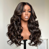 Balayage Blonde Highlight Long Body Wave Lace Wig