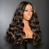 Balayage Blonde Highlight Long Body Wave Lace Wig