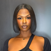 Put on & Go Yaki Straight Bob Cut Lace Closure Wig
