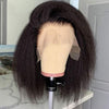 Short Kinky Straight Human Hair Bob Lace Front Wig