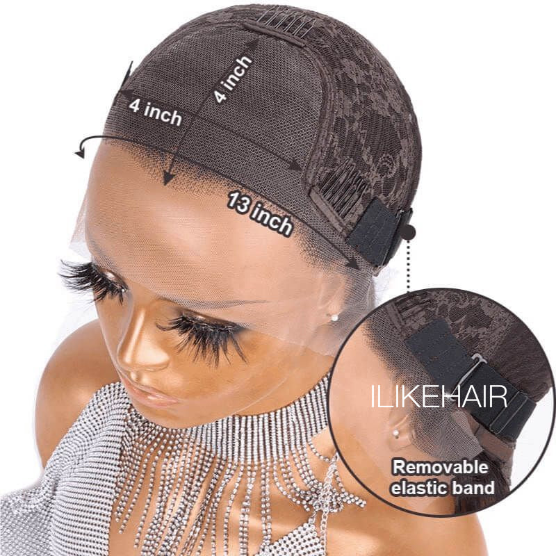 Yaki Bob Natural Textured Wig Undetectable HD Air Lace Glueless Wig