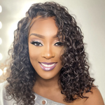 Loose Curly Bob Human Hair Lace wigs