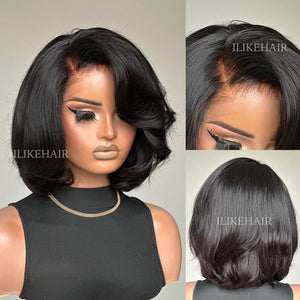 Put on & Go Short Cut Layered Bob 5x5 Lace Closure Wig