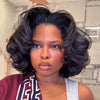 Kinky Straight Blowout Bob Body Wave HD Lace 4C Kinky Edges Wig