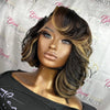 Asymmetry Shaved side Layers Bob 13x6 Lace Front Wig