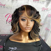 Asymmetry Shaved side Layers Bob 13x6 Lace Front Wig