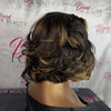 Asymmetry Shaved side Layers Bob 13x6 Lace Front Wig