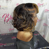 Asymmetry Shaved side Layers Bob 13x6 Lace Front Wig