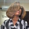 Blonde Highlight Layered bob 7x5 Lace Closure Wig