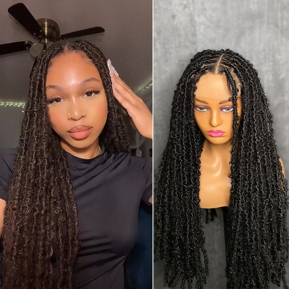 Full Lace Bohemian Softlocs Wig With Invisi Drawstring