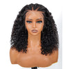Knotless Fulani Braids Deep Wave 13x4 Frontal Lace Wig 100% Human Hair