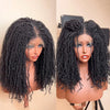 Full Lace Knotless Twist-out Microlocs Boho Wig with Invisible Drawstring