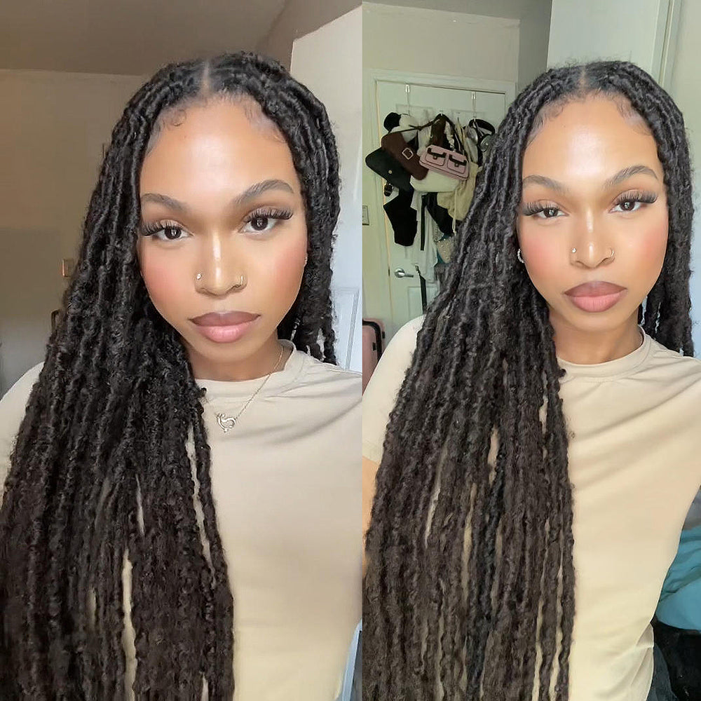 Full Lace Bohemian Softlocs Wig With Invisi Drawstring