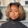 Blonde Highlights Volume Layered Bob 13x4 Lace Front Wig