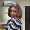 Blonde Highlight Layered bob 7x5 Lace Closure Wig