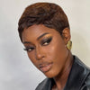 Full Lace Pixie Cut Wig 100% Human Hair