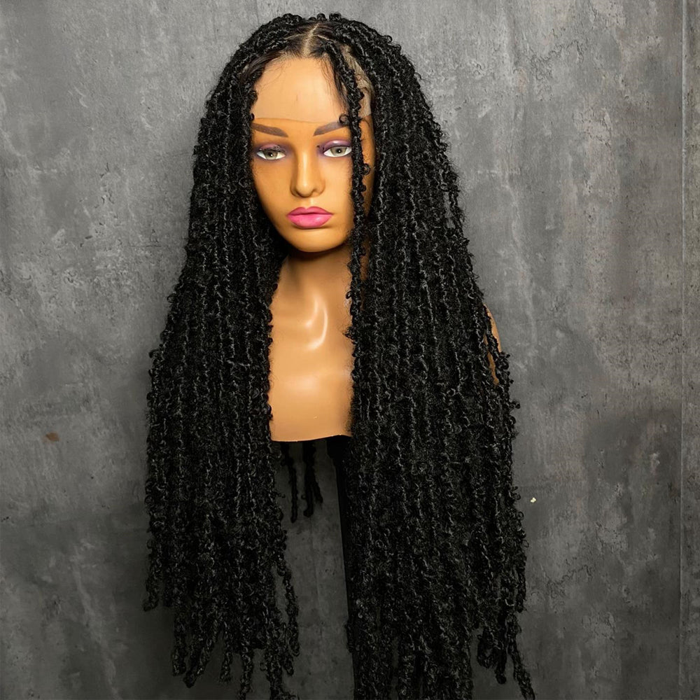 Full Lace Bohemian Softlocs Wig With Invisi Drawstring
