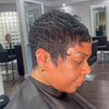 Full Lace Wave Curls Pixie Cut Wig 100% Human Hair