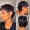 Full Lace 90s shaggy Pixie Cut Wig 100% Human Hair