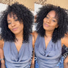 Put on & Go Trendy Curly Glueless Bob Wig With Bang