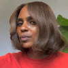 Designer Brown Layered Bob 5x5 Lace Human Hair Wig